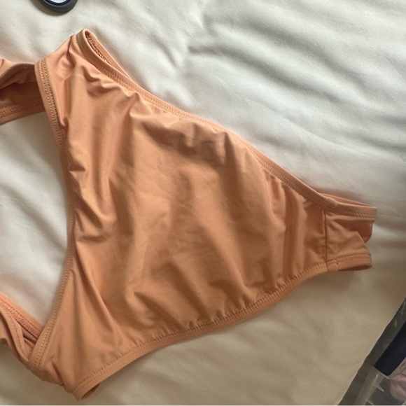 Dippin' Daisy's  Tie Front Cheeky Coverage One-Piece size small neutral - Picture 8 of 10